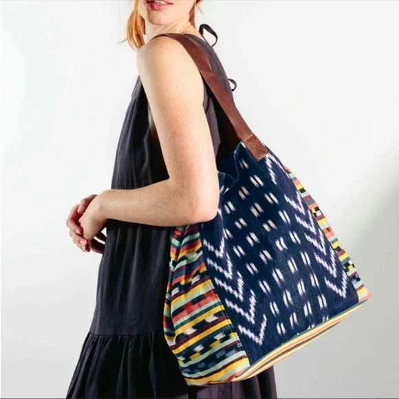 Noonday collection San Juan Tote Tribe Boho bohemian limited edition NWOT sold - Picture 3 of 16